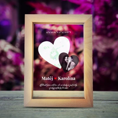 Světelný fotorámeček - Souřadnice