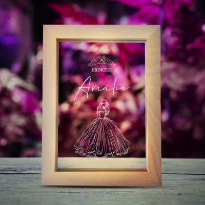 Světelný fotorámeček – Princezna