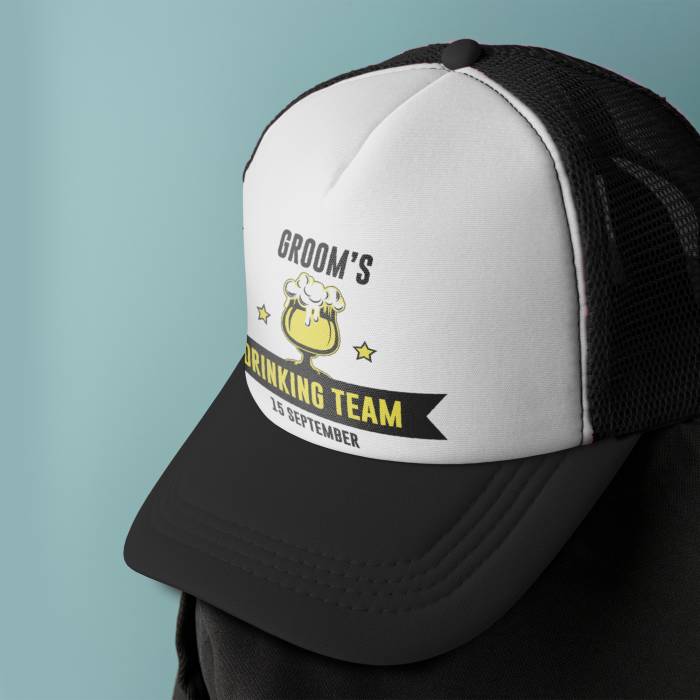 Personalizovaná čepice - Drinking team