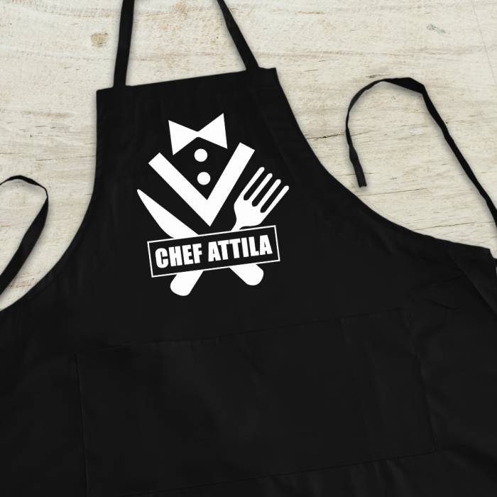 Personalizovaná Kuchyňská zástěra - Elegantní šéfkuchař