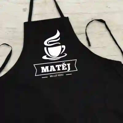 Personalizovaná Kuchyňská zástěra - Milovník kávy
