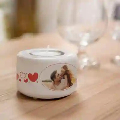 Personalizovaný keramický svícen - Love