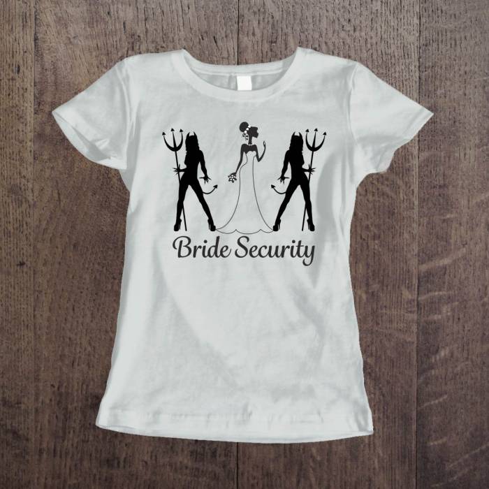 Personalizované tričko pro rozlučku se svobodou - Ochranka nevěsty