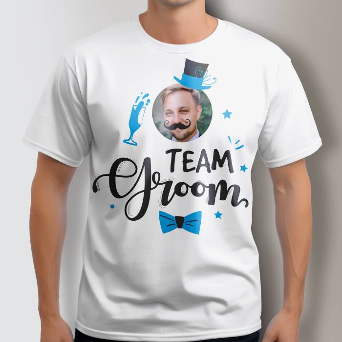 Personalizované tričko pro rozlučku se svobodou - Tým ženicha