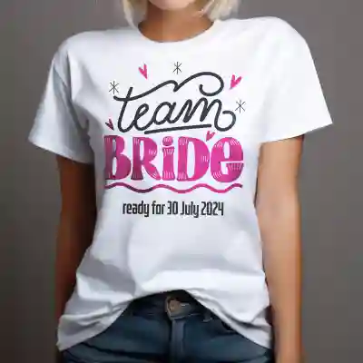 Personalizované tričko pro rozlučku se svobodou - Team Bride