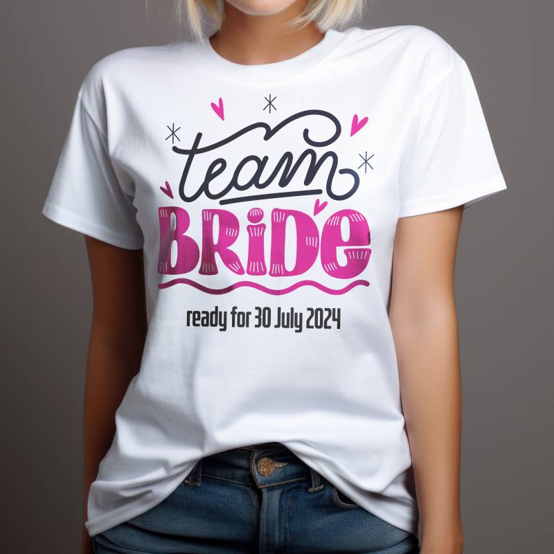 Personalizované tričko pro rozlučku se svobodou - Team Bride
