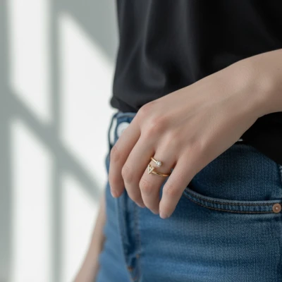 Personalizovaný prsten s iniciálou