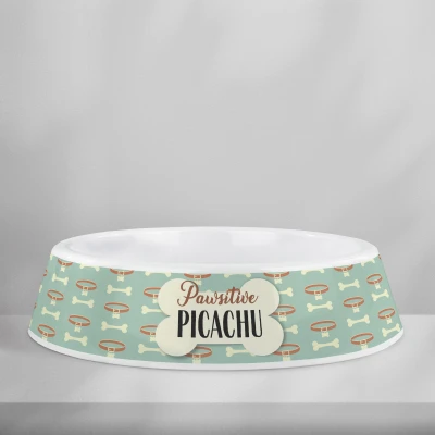 Personalizovaná plastová miska pro psy - Packa pozitivně