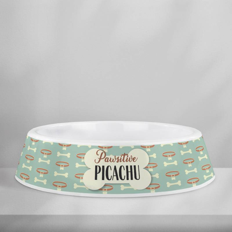 Personalizovaná plastová miska pro psy - Packa pozitivně