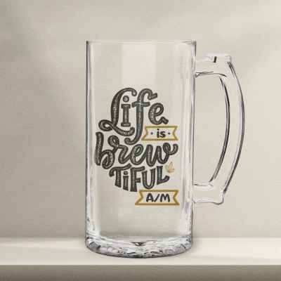 Personalizovaný pivní půllitr – Life is Brewtiful