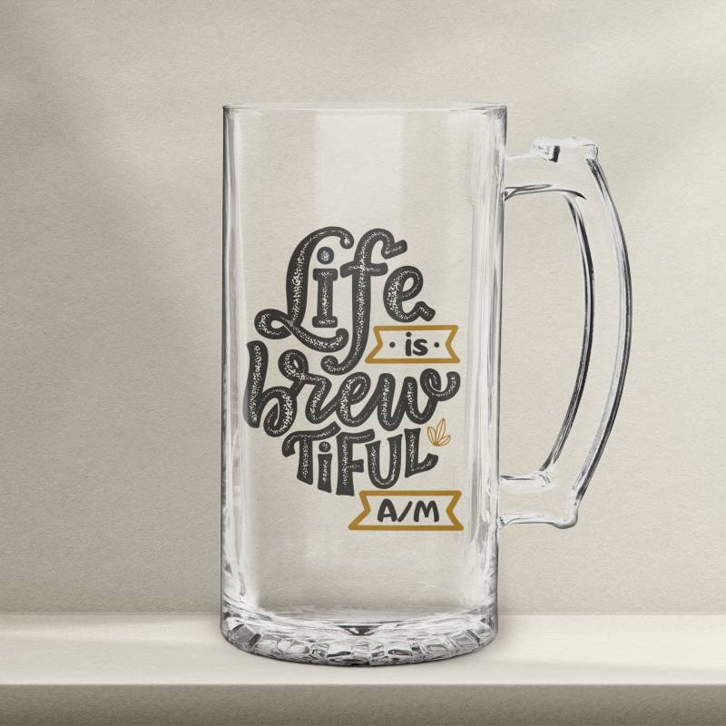 Personalizovaný pivní půllitr – Life is Brewtiful