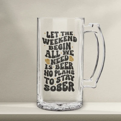 Personalizovaný pivní půllitr – Nech víkend začít