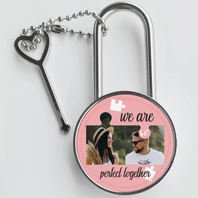 Personalizovaný visací zámek – Dokonalí spolu