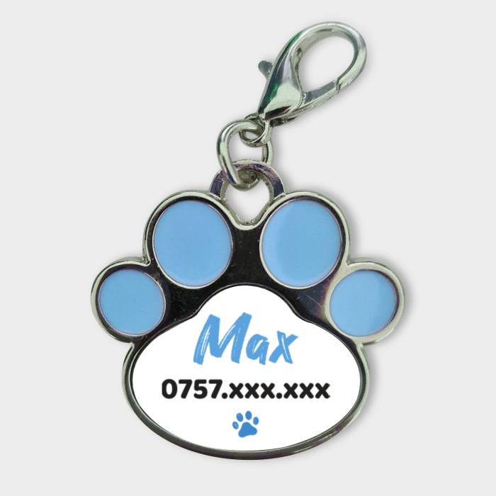 Přizpůsobený přívěsek pro zvířata - Jméno a telefonní číslo