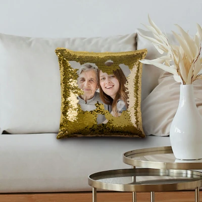 Personalizovaný polštář s flitry – Barevný