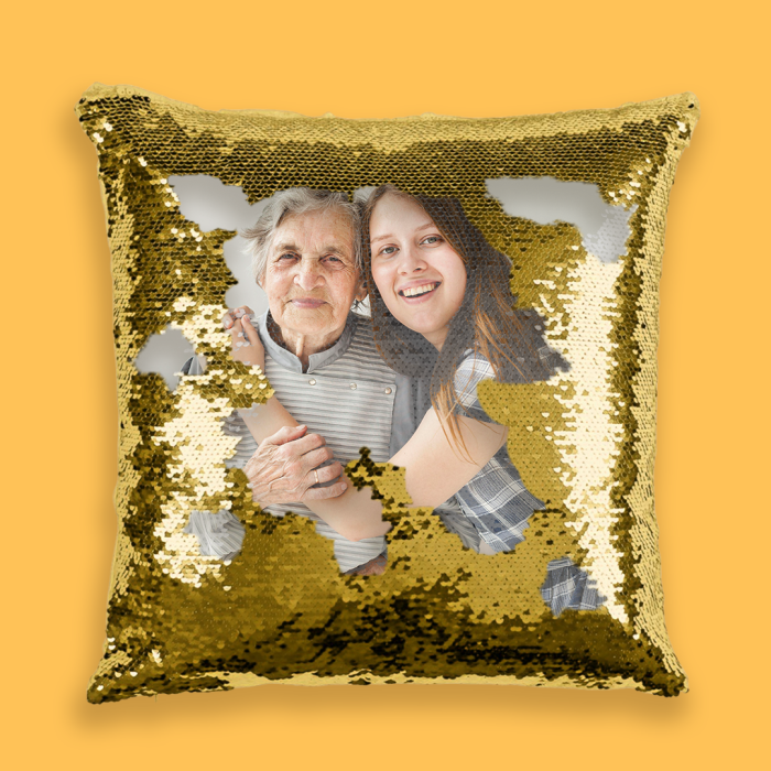 Personalizovaný polštář s flitry – Barevný Personalizovaný polštář s flitry – Barevný