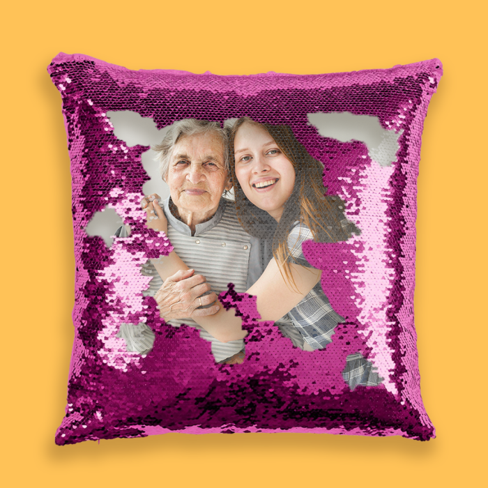 Personalizovaný polštář s flitry – Barevný Personalizovaný polštář s flitry – Barevný