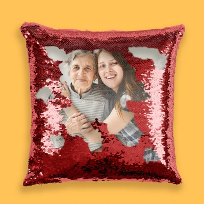 Personalizovaný polštář s flitry – Barevný