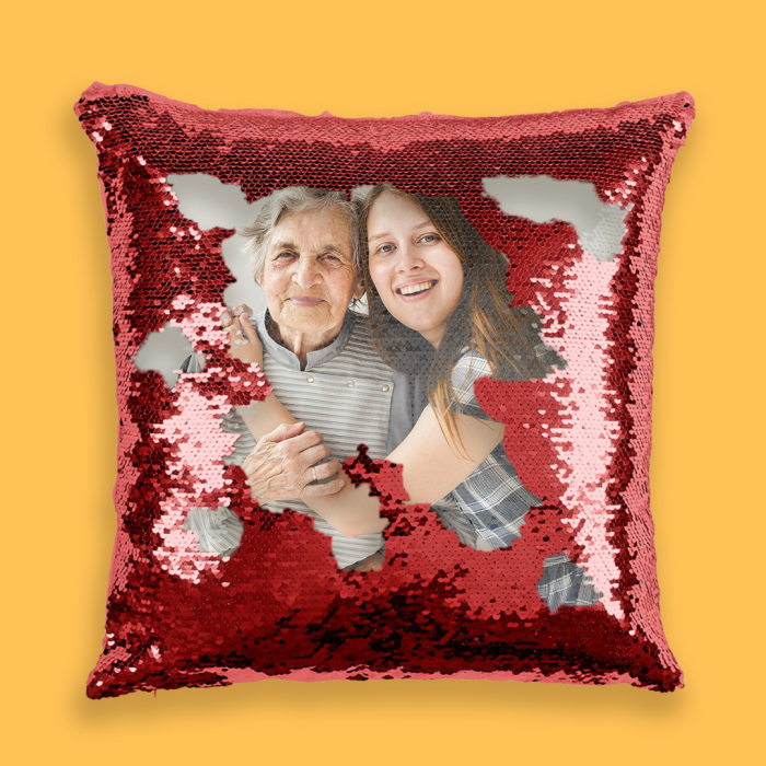 Personalizovaný polštář s flitry – Barevný Personalizovaný polštář s flitry – Barevný