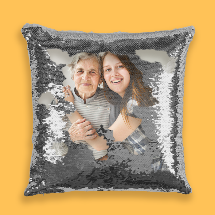 Personalizovaný polštář s flitry – Barevný Personalizovaný polštář s flitry – Barevný