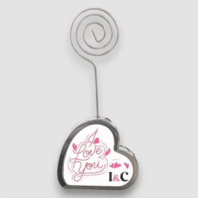Držák na fotky srdce - I love you