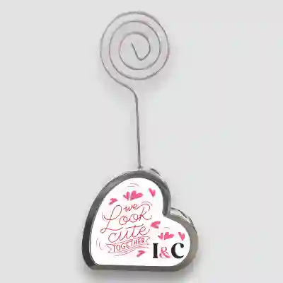 Držák na fotky srdce - Look cute