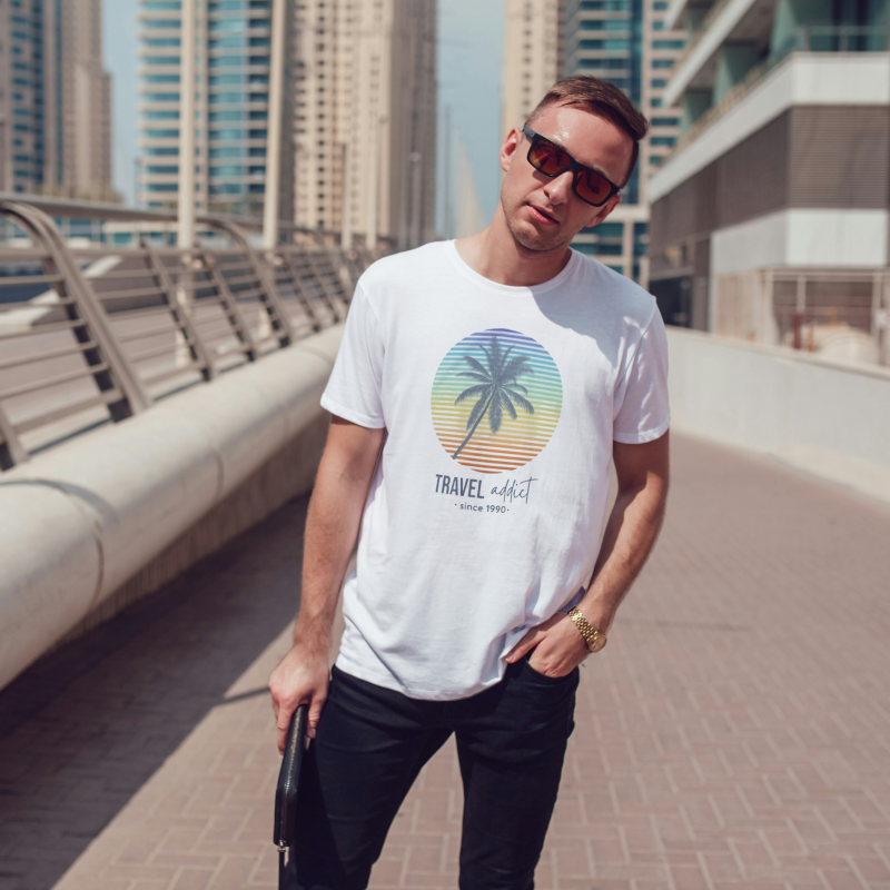 Personalizované pánské tričko - Travel addict