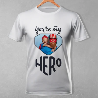 Personalizované pánské tričko - Jsi můj hrdina