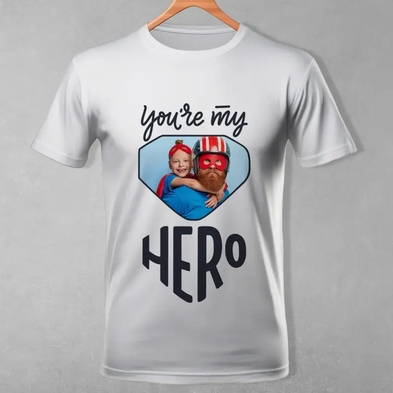 Personalizované pánské tričko - Jsi můj hrdina