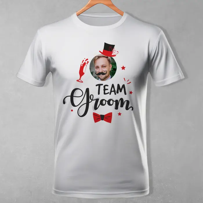 Personalizované tričko pro rozlučku se svobodou - Tým ženicha