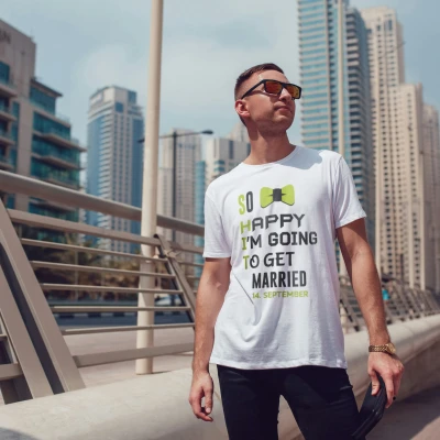 Personalizované tričko pro rozlučku se svobodou - Tak šťastná