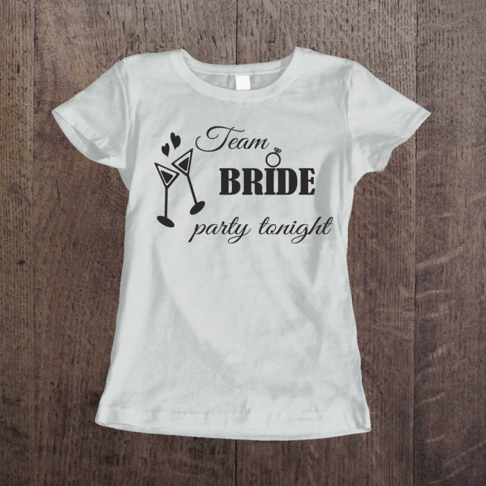 Personalizované tričko pro rozlučku se svobodou - Párty dnes večer