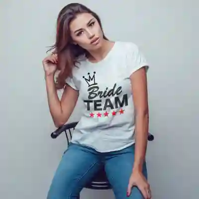 Personalizované tričko pro rozlučku se svobodou - Tým nevěsty