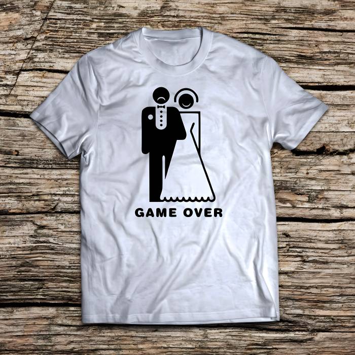 Personalizované tričko na rozlučku se svobodou – Game over Personalizované tričko na rozlučku se svobodou – Game over