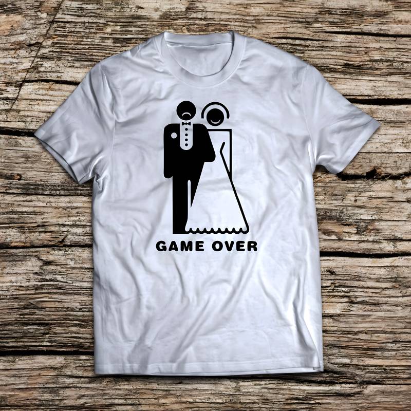 Personalizované tričko na rozlučku se svobodou – Game over