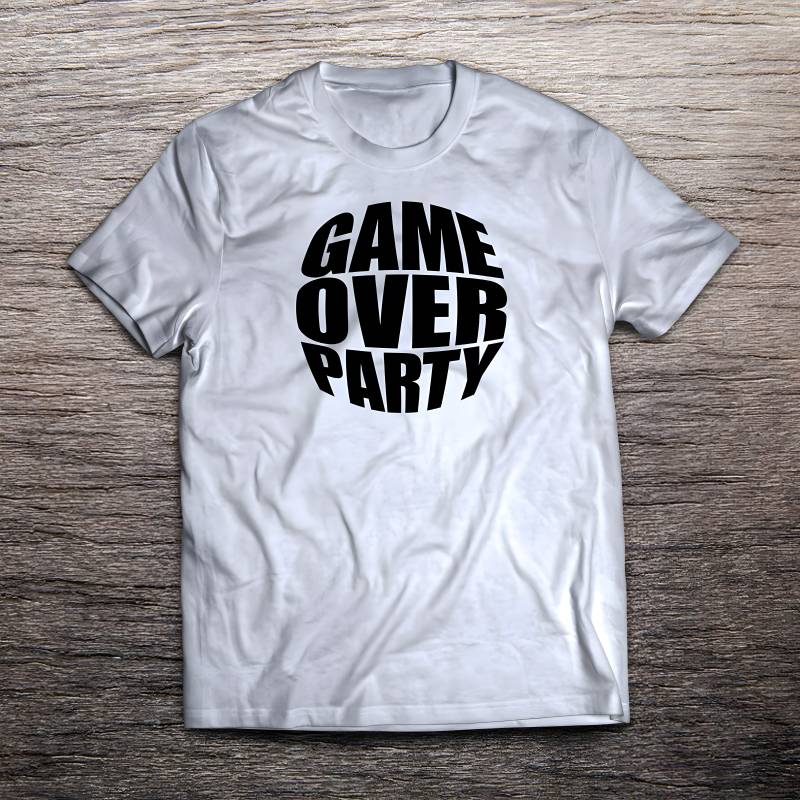 Personalizované tričko na rozlučku se svobodou – Game Over Party