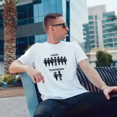 Personalizované tričko na rozlučku se svobodou – Single Today, Married Tomorrow