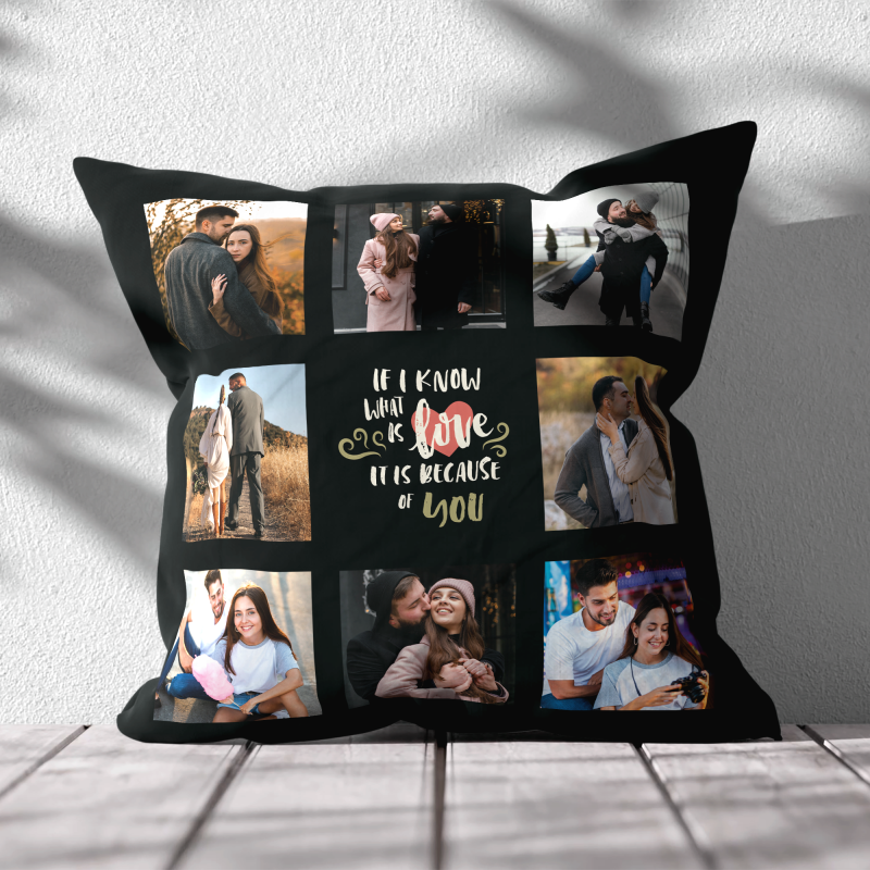 Personalizovaný polštář – Láska je kvůli tobě Personalizovaný polštář – Láska je kvůli tobě