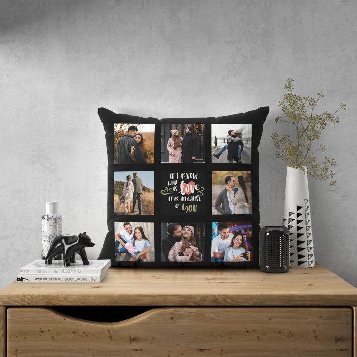 Personalizovaný polštář – Láska je kvůli tobě Personalizovaný polštář – Láska je kvůli tobě