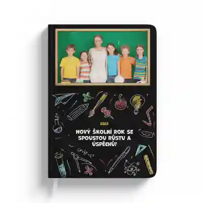 Personalizovaný diář - tabulka pro studenty s textem a fotografií