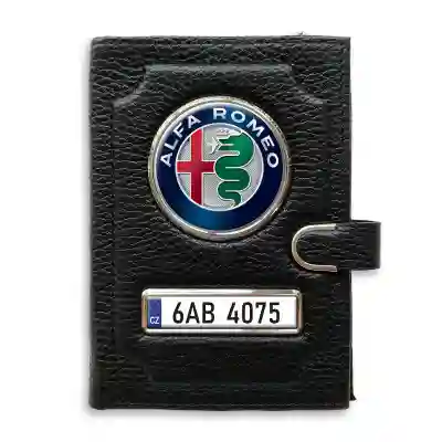 Peněženka na doklady s klipem Alfa Romeo