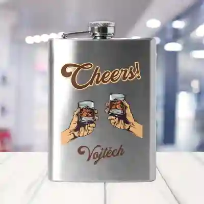 Personalizovaná kapesní láhev Cheers