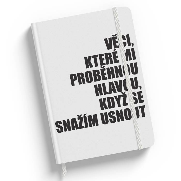 Personalizovaný zápisník s textem