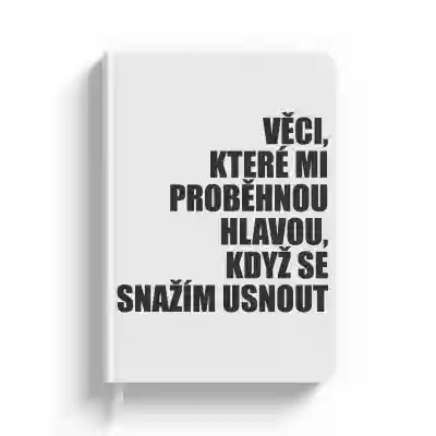 Personalizovaný zápisník s textem