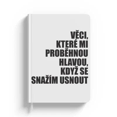 Personalizovaný zápisník s textem