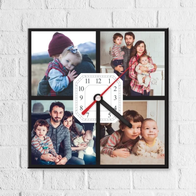Personalizované hodinky s rodinnou fotografií