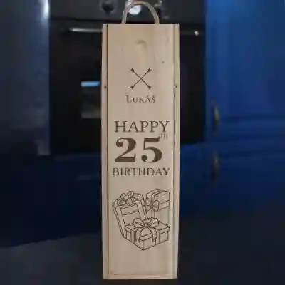 Personalizovaná krabice na víno - Výročí