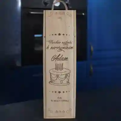 Personalizovaná krabice na víno Zi k výročí