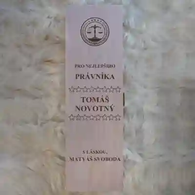 Personalizovaná krabice na víno - Dárek pro právníka
