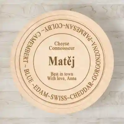 Personalizované prkénko Cheese Connoisseur